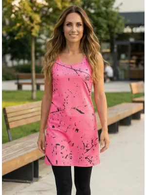 Dámske funkčné tielkové šaty premium ALTISPORT VOJ/ALW034SAT01 NEON/RUŽOVÁ