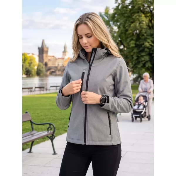  Dámska softshellová bunda ALTISPORT NP/ALW125 OCELOVO sivá 