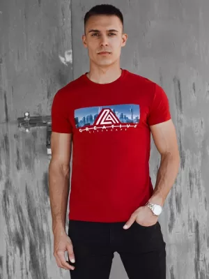 Pánske tričko DSTREET RX5553 ČERVENÁ