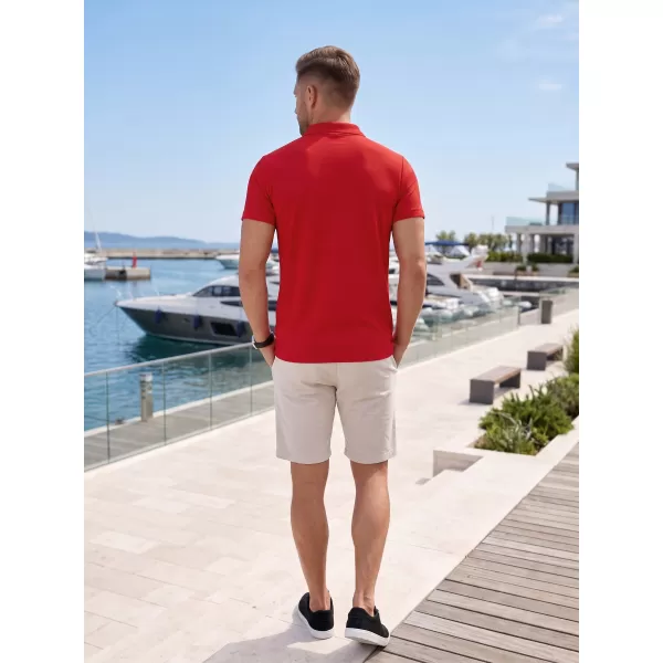  Pánske trikos golierom ALTISPORT NoPrint NP/ALM712 červená 