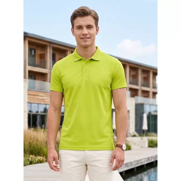  Pánske tričko golierom ALTISPORT NoPrint NP/ALM712 LIME 