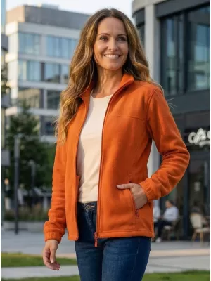 Dámska fleecová mikina ALTISPORT NoPrint NP/ALW405 ORANŽOVÁ