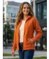 Dámska fleecová mikina ALTISPORT NoPrint NP/ALW405 ORANŽOVÁ