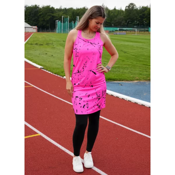  Dámske funkčné tielkové šaty premium ALTISPORT VOJ/ALW034SAT01 NEON/RUŽOVÁ 