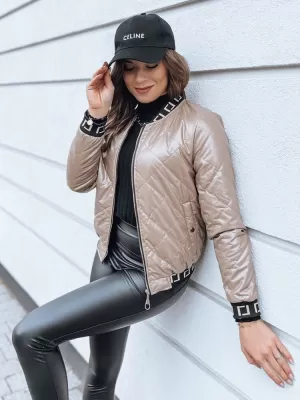 Dámska bunda DSTREET BASEBALL TY2563 KARAMEL