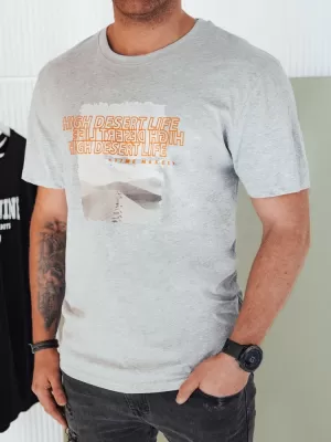 Pánske tričko DSTREET RX5488 SVETLO ŠEDÁ