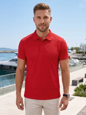 Pánske trikos golierom ALTISPORT NoPrint NP/ALM712 červená