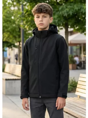 Detská softshellová bunda ALTISPORT NP/ALK535 čierna