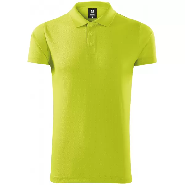  Pánske tričko golierom ALTISPORT NoPrint NP/ALM712 LIME 
