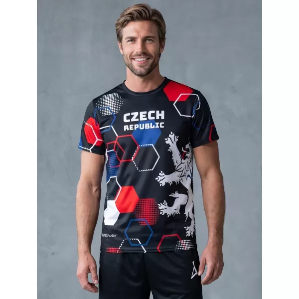  Pánske funkčné tričko premium ALTISPORT x CZE VOJ/ALM036TR01 HEXA ČERNÁ 