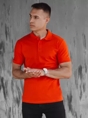 Pánska t -shirt s golierom DSTREET PX0609 ORANGE