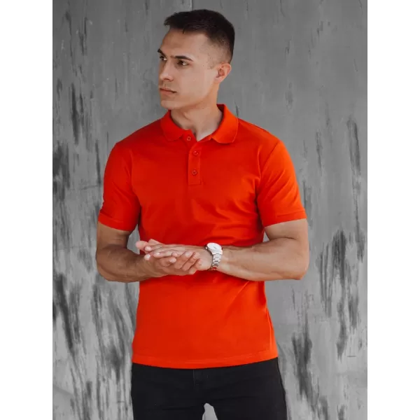  Pánska t -shirt s golierom DSTREET PX0609 ORANGE 