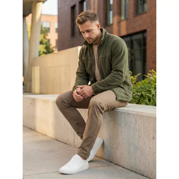  Pánska fleece mikina ALTISPORT NP/ALM105 MILITARY 