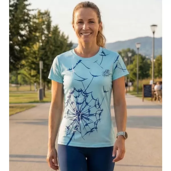 Dámske prémiové funkčné tričko ALTISPORT VOJ/ALW035TR01 MRAZOVO MODRÁ 