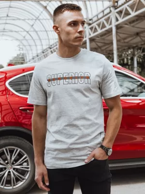 Pánska t -shirt dstreet rx5385 ​​svetlo šedá