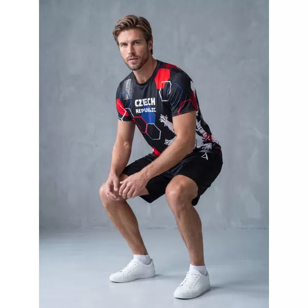  Pánske funkčné tričko premium ALTISPORT x CZE VOJ/ALM036TR01 HEXA ČERNÁ 