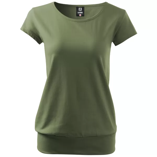  Dámske tričko ALTISPORT NP/ALW021 KHAKI 
