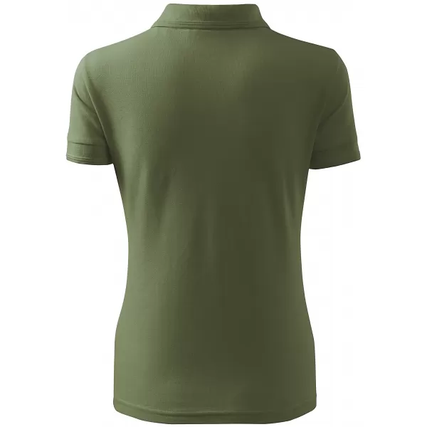  Dámske tričko s golierom ALTISPORT NP/ALW012 KHAKI 