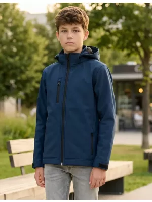 Detská softshellová bunda ALTISPORT NP/ALK535 NÁMORNÁ modrá