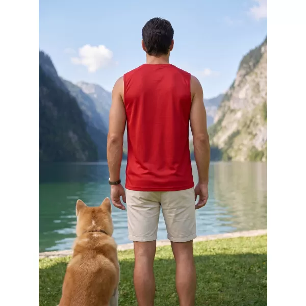  Pánske funkčné tielko ALTISPORT NoPrint NP/ALM028 červená 
