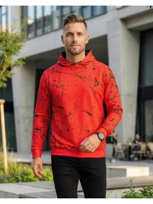 Pánska prémiová funkčná mikina ALTISPORT VOJ/ALM034MI01 ČERVENÁ