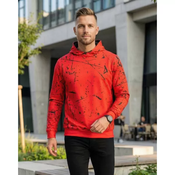  Pánska prémiová funkčná mikina ALTISPORT VOJ/ALM034MI01 ČERVENÁ 