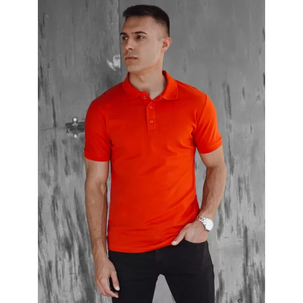  Pánska t -shirt s golierom DSTREET PX0609 ORANGE 