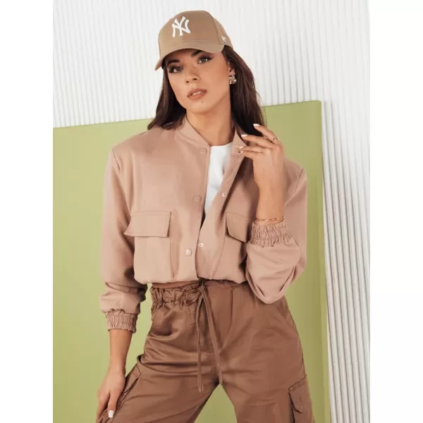  Dámska bunda typu bomber DSTREET VERPI TY4297 BÉŽOVÁ 