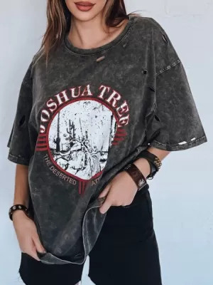 Dámske tričko DSTREET JOSHUA RY2630 TMAVO ŠEDÁ