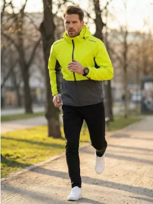 Pánska bunda ALTISPORT NoPrint NP/ALM835 NEON YELLOW