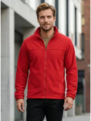 Pánska fleece mikina ALTISPORT NP/ALM105 červená