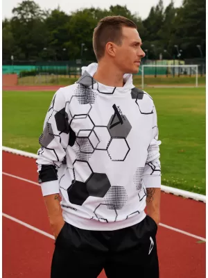 Pánska prémiová funkčná mikina ALTISPORT VOJ/ALM037MI01 BIELA