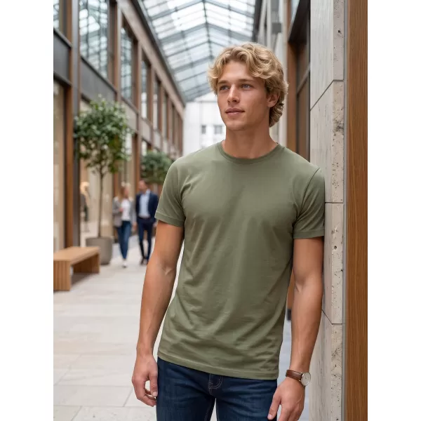  Pánske tričko ALTISPORT NoPrint NP/ALM921 SVETLO KHAKI 