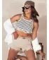 Dámske šortky DSTREET SUNYLOOK SY0373 BÉŽOVÁ