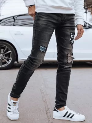 Pánske džínsy DSTREET UX4295 ČIERNA