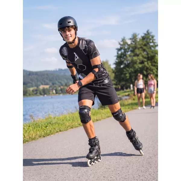  Pánske funkčné tričko premium ALTISPORT VOJ/ALM037TR01 ČIERNOBIELA 