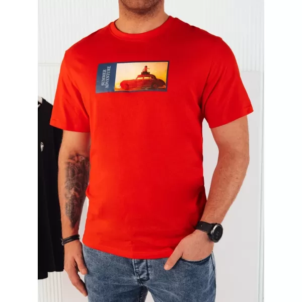  Pánske tričko DSTREET RX5486 ORANŽOVÁ 