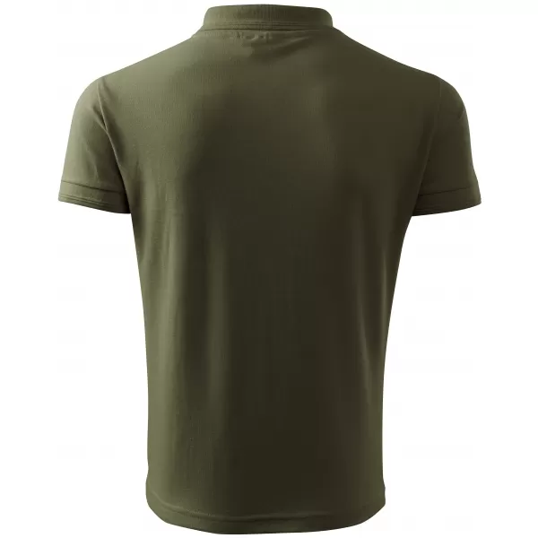  Pánske tričko s golierom ALTISPORT NP/ALM302 MILITARY 