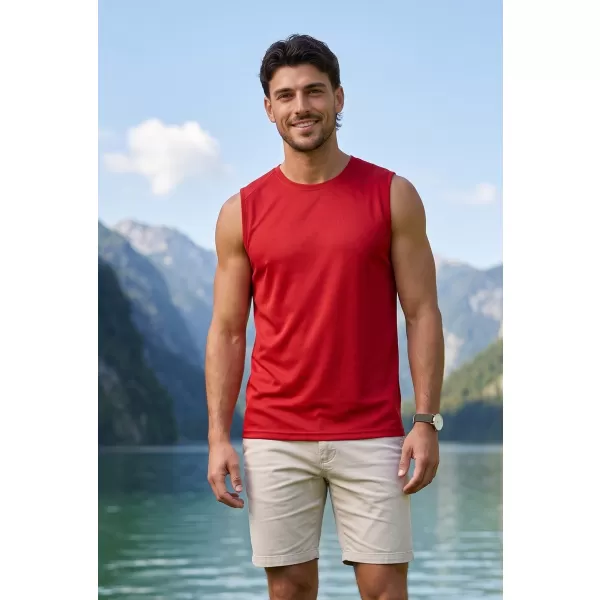  Pánske funkčné tielko ALTISPORT NoPrint NP/ALM028 červená 