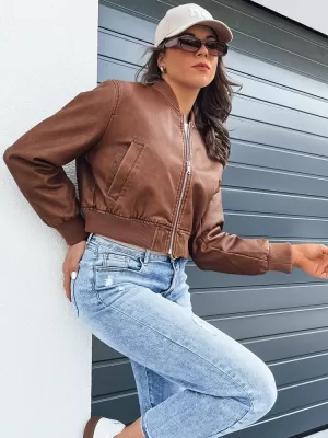 Dámska bunda typu bomber DSTREET SANTOL TY4341 KARAMEL