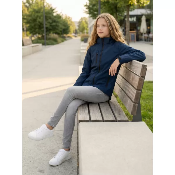  Detská softshellová bunda ALTISPORT NP/ALK535 NÁMORNÁ modrá 