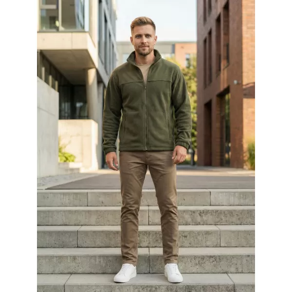  Pánska fleece mikina ALTISPORT NP/ALM105 MILITARY 