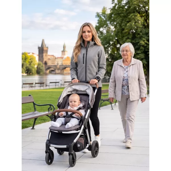  Dámska softshellová bunda ALTISPORT NP/ALW125 OCELOVO sivá 