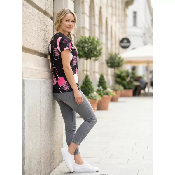  Dámske funkčné tričko premium ALTISPORT VOJ/ALW037TR01 ČERNORUŽOVÁ 