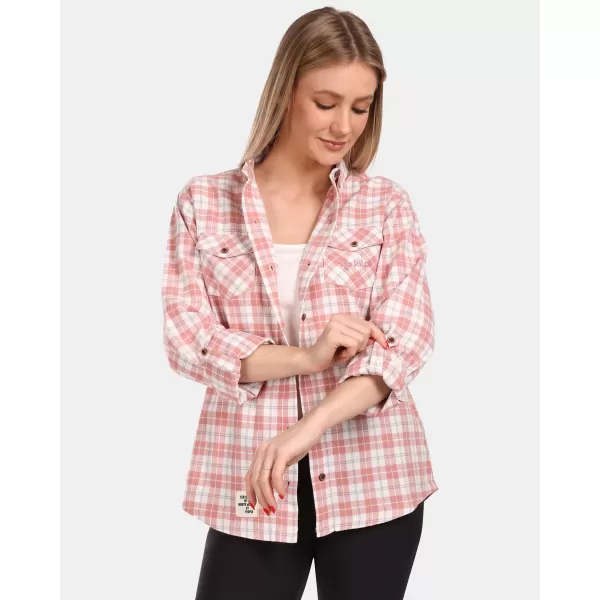  Dámska košeľa KILPI FLANNY-W VL0370KI ružová 