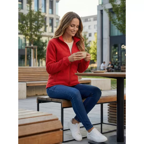  Dámska fleecová mikina ALTISPORT NoPrint NP/ALW405 ČERVENÁ 