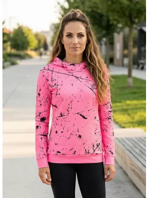 Dámska funkčná mikina premium ALTISPORT VOJ/ALW034MI01 NEON ružová