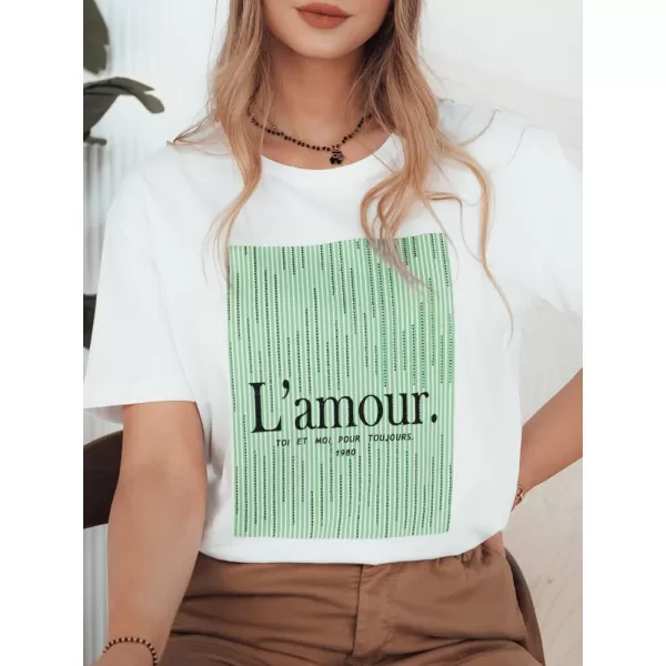  Dámske tričko DSTREET LAMOUR RY2586 BIELA 