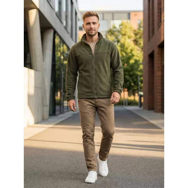  Pánska fleece mikina ALTISPORT NP/ALM105 MILITARY 