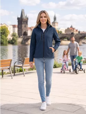 Dámska softshellová bunda ALTISPORT NP/ALW125 NÁMORNÁ modrá